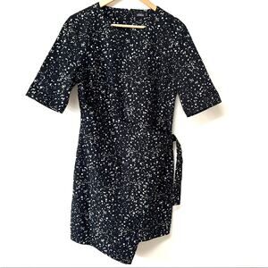 Kate Spade Dress Chic Black with White Speckles Size 6
